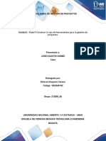 Unidad 2 - Fase 3 Construir La Caja de Herramientas para La Gestión de Proyectos.