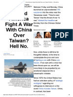 Should America Fight A War With China Over Taiwan - Hell No. - 19FortyFive