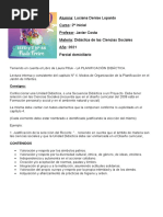 Planificación Ciencias Sociales