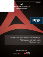 O PIB e os Indicadores das Finanças Públicas de MG