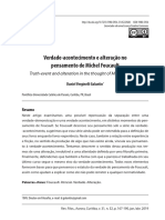 GALANTIN Daniel - Verdade Acontecimento e Alteração No Pensamento de Michel Foucault