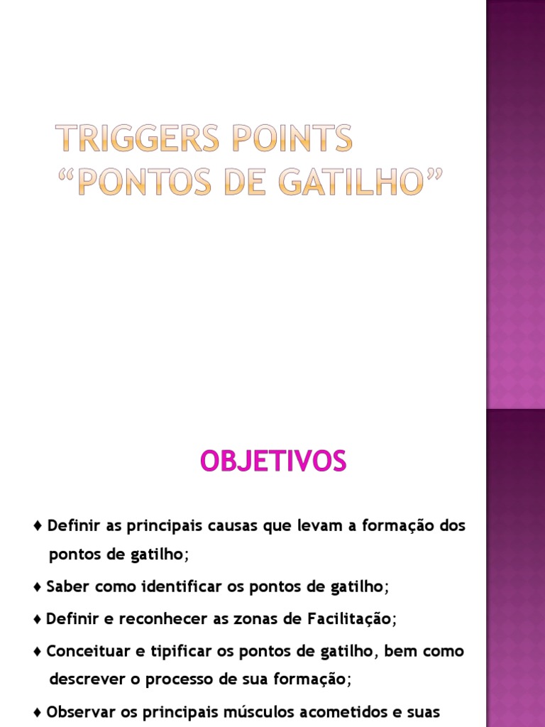 Identificação e Tratamento de Pontos de Gatilho | PDF | Dor | Músculo