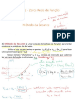 Zeros Reais de Função - Método Da SecanteEM