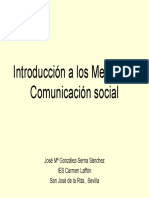 Introducción a Los Medios de Comunicación