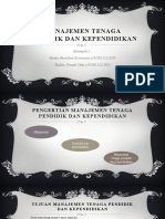 MANAGEMENT TENAGA PENDIDIK DAN KEPENDIDIKAN - KELOMPOK 5 - Vendry Geraldine Dan Nadilla Urwatil PBIO