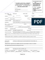 ITT Tech Job Order Form