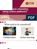 How To Teach Chemistry Using Online Platform?: Dr. Chuzairy Hanri