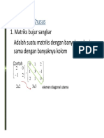 Jenis-Jenis Matriks