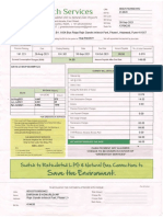 Greentech Services LPG bill for 0.078 SCM consumption