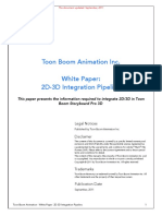 Toon Boom Animation Inc. White Paper: 2D-3D Integration Pipeline