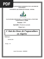 l'État Des Lieux de l'Aquaculture en Algérie L3