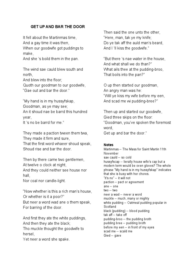 Get Up and Bar The Door PDF Western Cuisine Regional & Ethnic Food