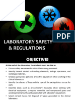 Safety in the Laboratory and Control of Infection
