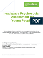 Headspace Psychosocial Assessment For Young People