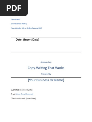 CopyWritingProposal