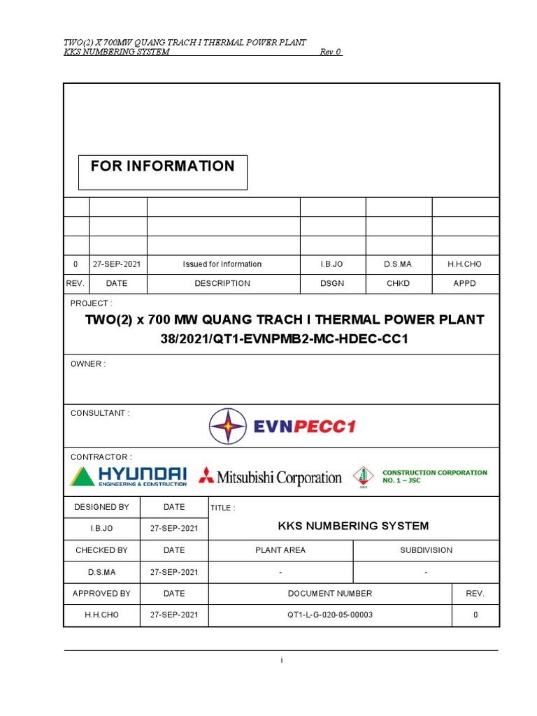 KKS Numbering System for Power Plants | PDF | Valve | Power (Physics)