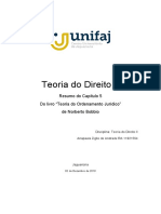 Trabalho Capítulo 5 Do Livro "Teoria Do Ordenamento Jurídico"