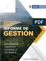 Informe Gestion Minambiente 2020 N