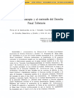 En Torno Al Concepto y Al Contenido Del Derecho Penal Tributario