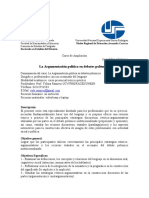 Curso de Argumentación en Debates Polémicos Institucionales Yelitza Ramirez Diaz