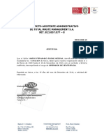 Crhi-058-15 Certificado Laboral Mario Fernando