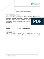 MP1 - Pengertian Sistem Kontrol, Proteksi Dan Instrumen