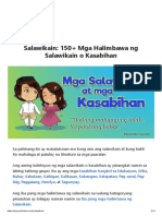 Pinoycollection.com Salawikain 150 Mga Halimbawa Ng Salawikain o Kasabihan