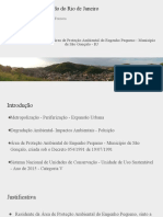 Seminário de Pesquisa - Processo de Degradação Na Área de Proteção Ambiental Do Engenho Pequeno