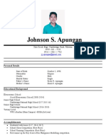 Johnson S. Apungan: Personal Details