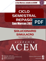 Solucionario Simulacro Semestral - Repaso 7-03-2021 Acem