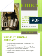 Ethics: A Group Report On St. Thomas Aquinas' Virtue Ethics