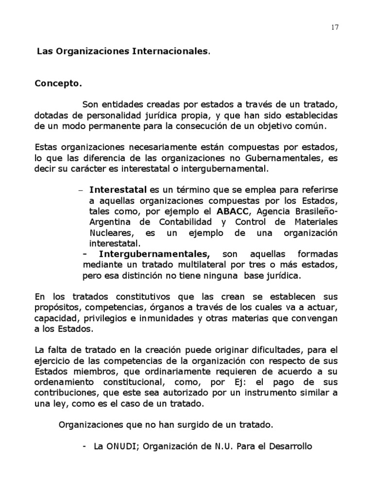 Organizaciones Internacionales: Tipos y Funciones | PDF | Política ...