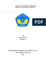 PENGARUH AIR CUCIAN BERAS PADA PERTUMBUHAN KANGKUNG