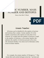 VILLONDO Atomic Number, Mass Number and Isotopes