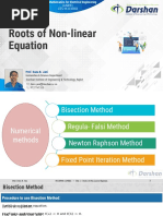 Unit-1: Roots of Non-Linear Equation