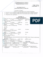 CBSE Class XII revision exam computer science