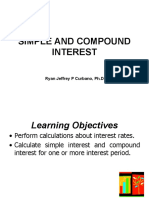 Simple and Compound Interest: Ryan Jeffrey P Curbano, PH.D