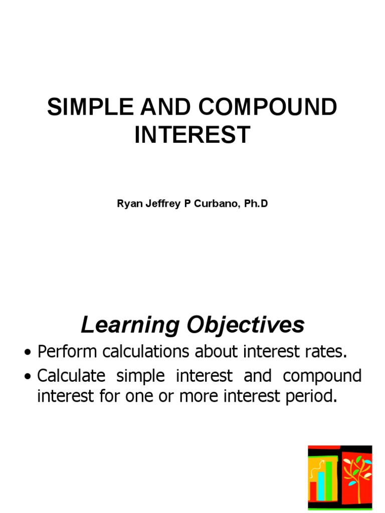 CALCULATING SIMPLE AND COMPOUND INTEREST: FORMULAS, EXAMPLES, AND ...