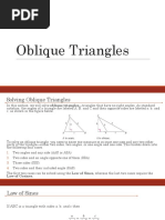 Oblique Triangles