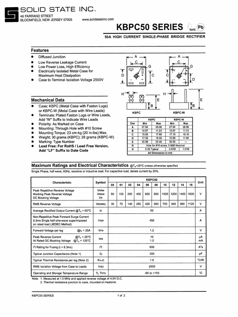 KBPC50 | PDF