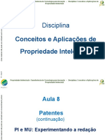 Aula 08 PROFNIT PI Patentes MU - Continuação Aula 07 - 2020 v.1