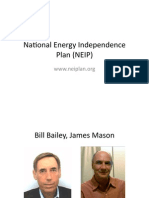 Na#onal Energy Independence Plan (NEIP)