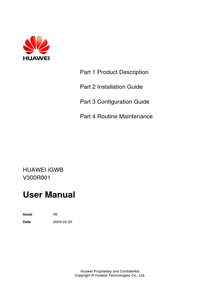 User Manual: Part 1 Product Description Part 2 Installation Guide Part ...