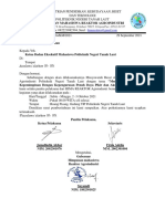 Surat Pemberitahuan Mubes Hima Ai 2021 Kepada Bem