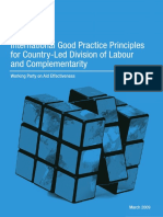 International Good Practice Principles For Country-Led Division of Labour and Complementarity International Good Practice Principles For Country-Led Division of Labour and Complementarity