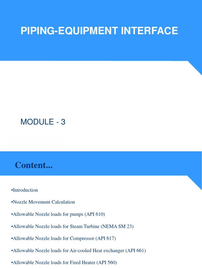 Piping-Equipment Interface Guide | PDF | Force | Pump