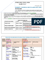 Online Periodic Assessment-2 Schedule and Syllabus (2021-2022)