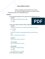 Finance Midterm Activity