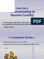 Communicating To Resolve Conflict