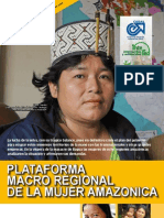 Encarte Plataforma Macro Regional Mujer Amazónica